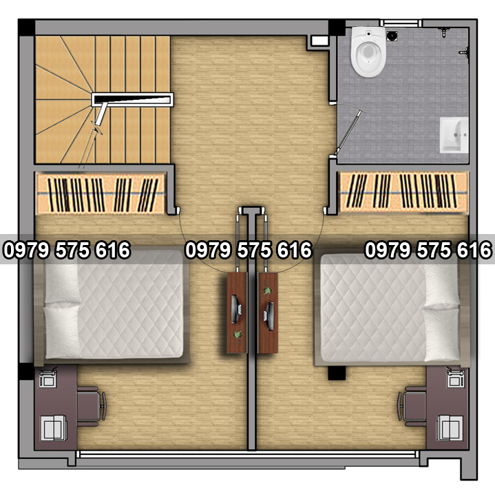 thiet ke nha ong hien dai 5 tang (6.4x6.4m)4