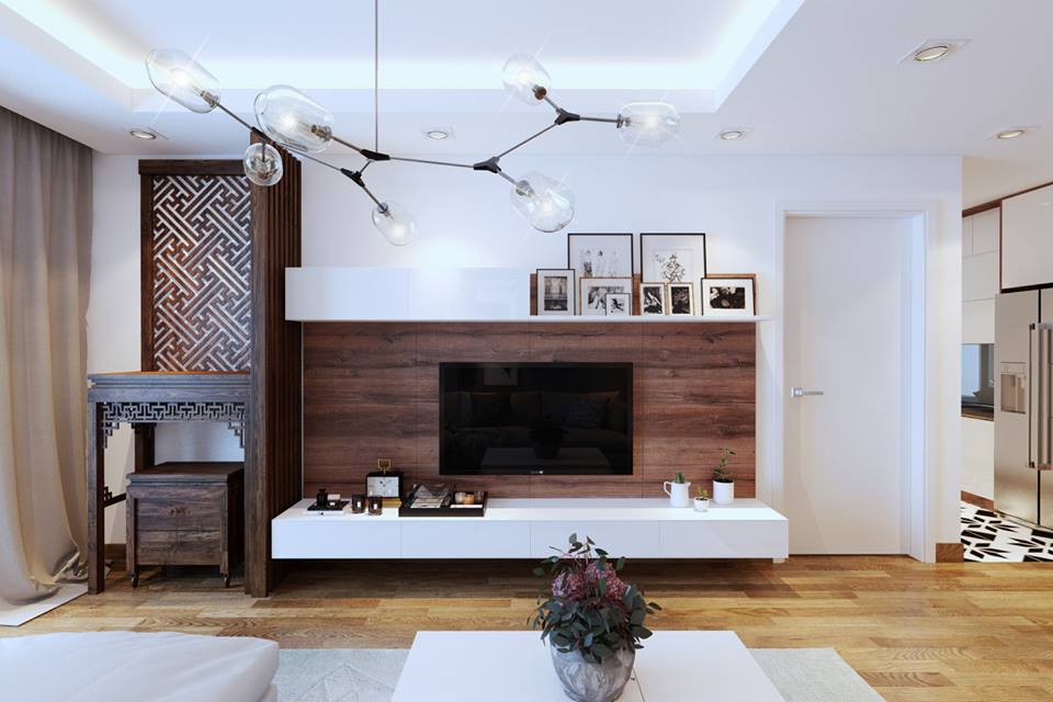 Thiết kế nội thất phòng khách hiện đại Hà Nội năm 2024 với gam màu tươi sáng, đồ nội thất bắt mắt, tinh tế cùng tổng thể bố trí hài hòa để tạo không gian sống đẳng cấp và đầy phong cách. Hãy để chúng tôi giúp bạn thiết kế theo phong cách riêng của bạn.